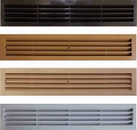 Plastic ventilation grille